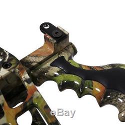50# Triangle Compound Bow Archery Camo Right & Left Hunting Bow Case Kit Gift