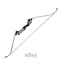50LB Archery Takedown Recurve Bows Set Hunting 12x Arrows Outdoor RH Adult