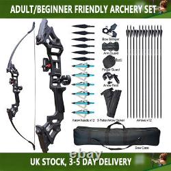 50LBS 51 Bow and Arrow Adult Takedown Recurve Archery Set Outdoor Hunting