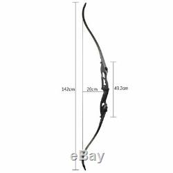 50LBS Archery Recurve Bows for Adults Sets Hunting Target Takedown 56 & Arrows