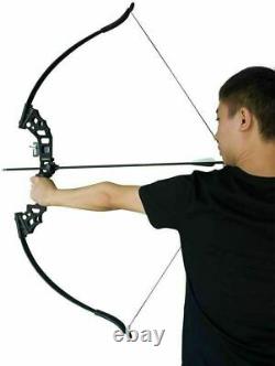50LBS Archery Takedown Recurve Bow Set Fiberglass Arrows Hunting Tips Hunting