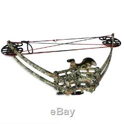 50Lbs Right Handed Camo Archery Compound Bow Set Adult Hunting Arget Shooting