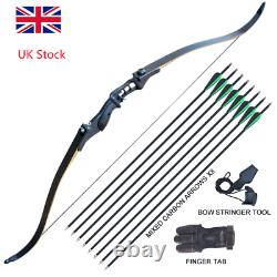 50lb 52 Hunting Bow and Arrow Set Recurve Bows for Adults Right Hand Archery