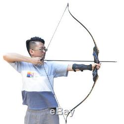 50lb 54 Archery Takedown Recurve Bow Set 12x Arrows Hunting Kit Adult Outdoor