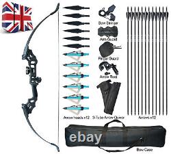 50lb Archery 51 Takedown Recurve Bow and Arrows Longbow Set Right Hand Adults