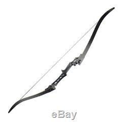50lb Archery Takedown Recurve Bow Set Black Riser 12x Hunting Arrows Adult RH