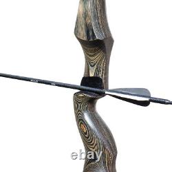 50lb ArcheryTakedown Recurve Bow Fiberglass Arrows Set Adult Bow Hunt Shoot