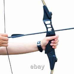 50lb Hunting Takedown Recruve Bow Kit& 8xMix Carbon Arrow Archery Outdoor Target