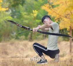 50lbs 56 Archery Recurve Bow Hunting Laminated Longbow Shooting Right Hand Bow