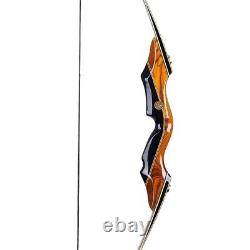 50lbs 58 Archery Takedown Recurve Bow Laminated Limb Wooden Bow Hunting Target