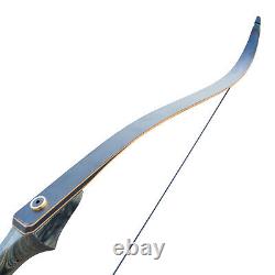 50lbs Recurve Bow Takedown Archery Wooden RH Target Hunting For Outdoor Shooting