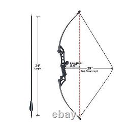 51 Archery Takedown Recurve Bow Shooting Arrow Accessary Sport Hunting 30/40lb