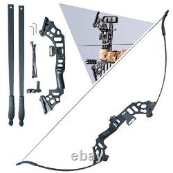 51 Takedown Recurve Bow Kit Fiberglass Arrows Set 50lbs Archery Shoot Hunting