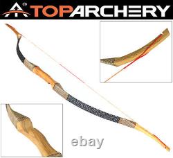 51Traditional Longbow Recurve Horse Archery Hunting Bow 100% Handmade 30-45Lbs