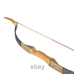 51Traditional Longbow Recurve Horse Archery Hunting Bow 100% Handmade 30-45Lbs