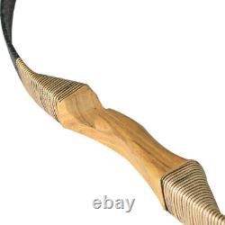 51Traditional Longbow Recurve Horse Archery Hunting Bow 100% Handmade 30-45Lbs