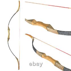 51Traditional Longbow Recurve Horse Archery Hunting Bow 100% Handmade 30-45Lbs