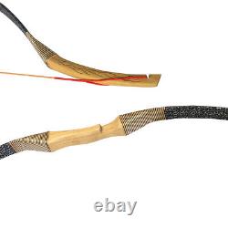 51Traditional Longbow Recurve Horse Archery Hunting Bow 100% Handmade 30-45Lbs