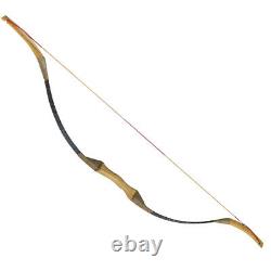 51Traditional Longbow Recurve Horse Archery Hunting Bow 100% Handmade 30-45Lbs