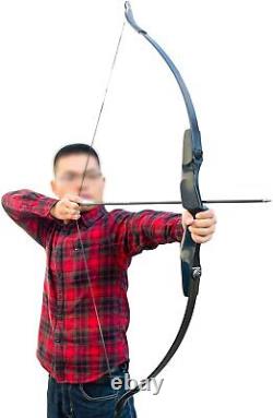 52'' Archery Bow and Arrow 40Lbs Recurve Bow for Adults Beginners Right Hand