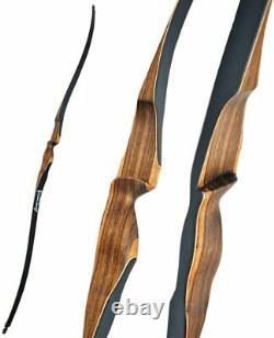 52 Archery Longbow Traditional Recurve Bow Riser Wooden Target Shooting Hunting