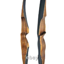 52 Archery Longbow Wooden Recurve Bow Horsebow Traditional One Piece 10-30lbs