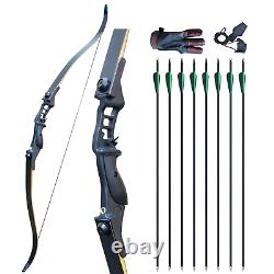 52 Archery Recurve Bow Set for Adults Takedown 50lb Hunting Shooting Target