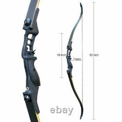 52 Archery Recurve Bow Set for Adults Takedown 50lb Hunting Shooting Target