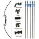 53 Takedown Recurve Bow 20-50lbs Straight Bow Fishing Hunting Archery Target