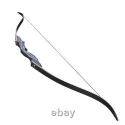 54 Archery 50lbs Recurve Bow Kit Wood Riser Hunting Arrows Right Hand Adult