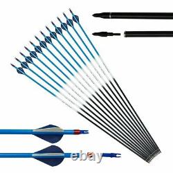 54 Archery 50lbs Recurve Bow Kit Wood Riser Hunting Arrows Right Hand Adult