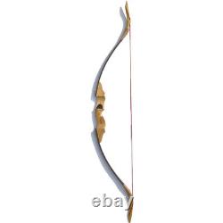 54 Archery Traditional Recurve Bow 30-50lbs Takedown Wooden Horsebow Shooting