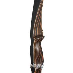 54'' Wooden Recurve Bow Traditional Hunting & Target 20-70lb Archery Longbow RH