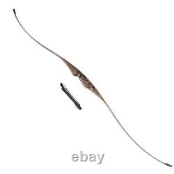 54'' Wooden Recurve Bow Traditional Hunting & Target 20-70lb Archery Longbow RH