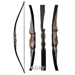 5420-70lb Wooden Bow Traditional Archery Longbow Natural feathers Hunting Set