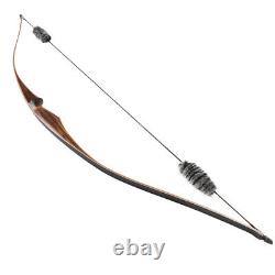 54in Archery Traditional Recurve Bow with Arrow Rest & Bowstring Silencer for RH