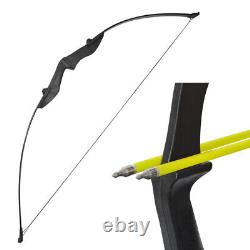 55 Archery Straight Bow Recurve Bow Right Left Hand 30-40lbs Target Hunting