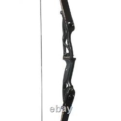 56 30-50Lb Recurve Bow Archery Takedown Right Hand Metal Riser Hunting Practice