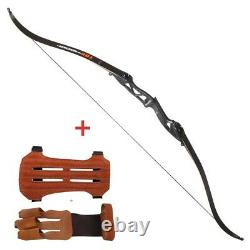 56 30-50Lb Recurve Bow Archery Takedown Right Hand Metal Riser Hunting Practice