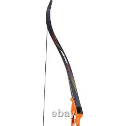 56 in Archery Takedown Recurve Bow & 12pcs Carbon Arrows for Target Hunting