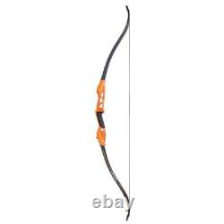 56 in Archery Takedown Recurve Bow & Bow Access Kit 18/24/30lbs for RH Hunting