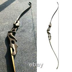 58 20-55lbs Archery Recurve Bow Takedown Aluminum Bow Riser Hunting Fishing