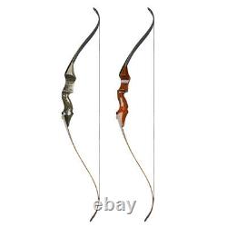 58 25-55lbs Archery Recurve Bow Takedown American Hunting Shooting Right Hand