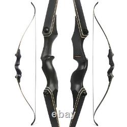58 60 Takedown Recurve Bow 25-65lbs Metal Riser Adults Archery Hunting Target