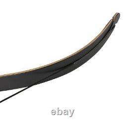 58'' Archery Hunting Longbow Takedown Recurve Bow Laminated Limbs Adult 35-55lb