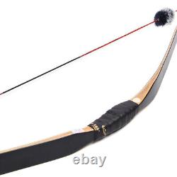 58'' Traditional Bow Longbow 15-50lbs Hunting Triangle Horsebow Archery Target