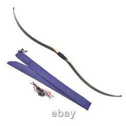 58'' Traditional Bow Longbow 15-50lbs Hunting Triangle Horsebow Archery Target