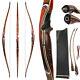 58'' Traditional Bow Longbow Takedown 20-55lbs Horsebow Archery Hunting Target