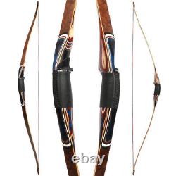 58 Traditional Longbow Takedown Triangle Bow Wood Archery Hunting Shoot20-55lbs