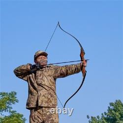 58in. Wooden American Hunting Bow Takedown Recurve Bow for Right Hand 25-50lbs